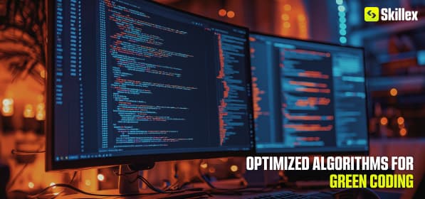 Optimized algorithms and efficient data structures used in green coding to reduce energy consumption.