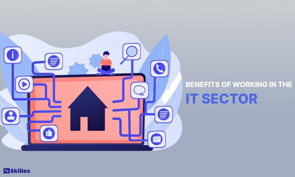 Key benefits of working in the IT sector, including career growth, job stability, and diverse opportunities