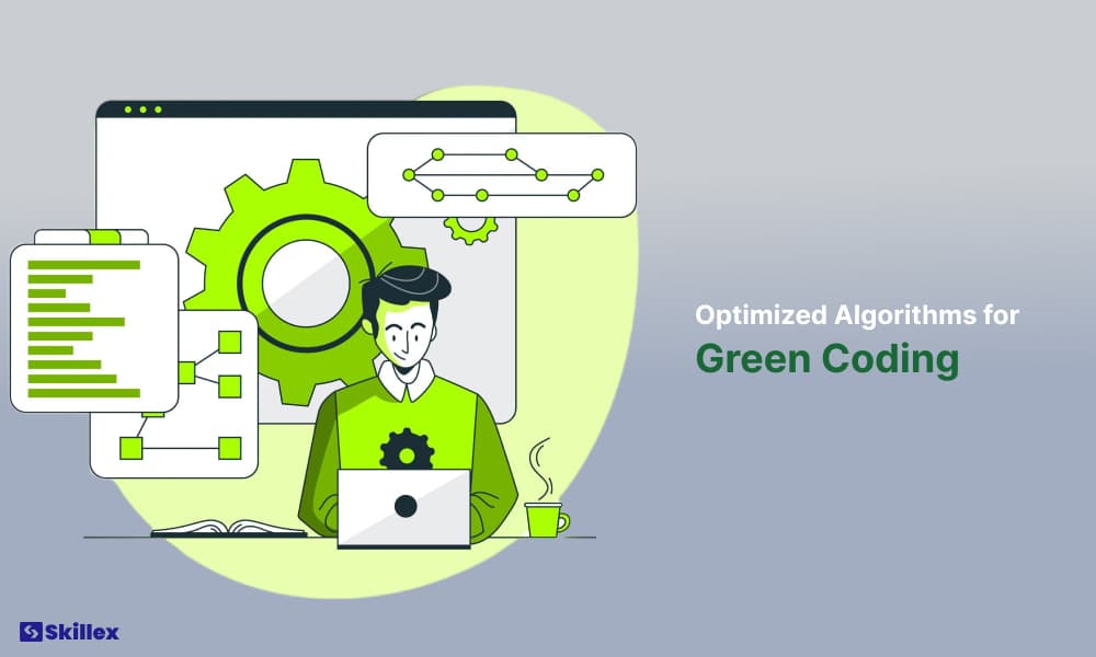 Optimized algorithms and efficient data structures used in green coding to reduce energy consumption.