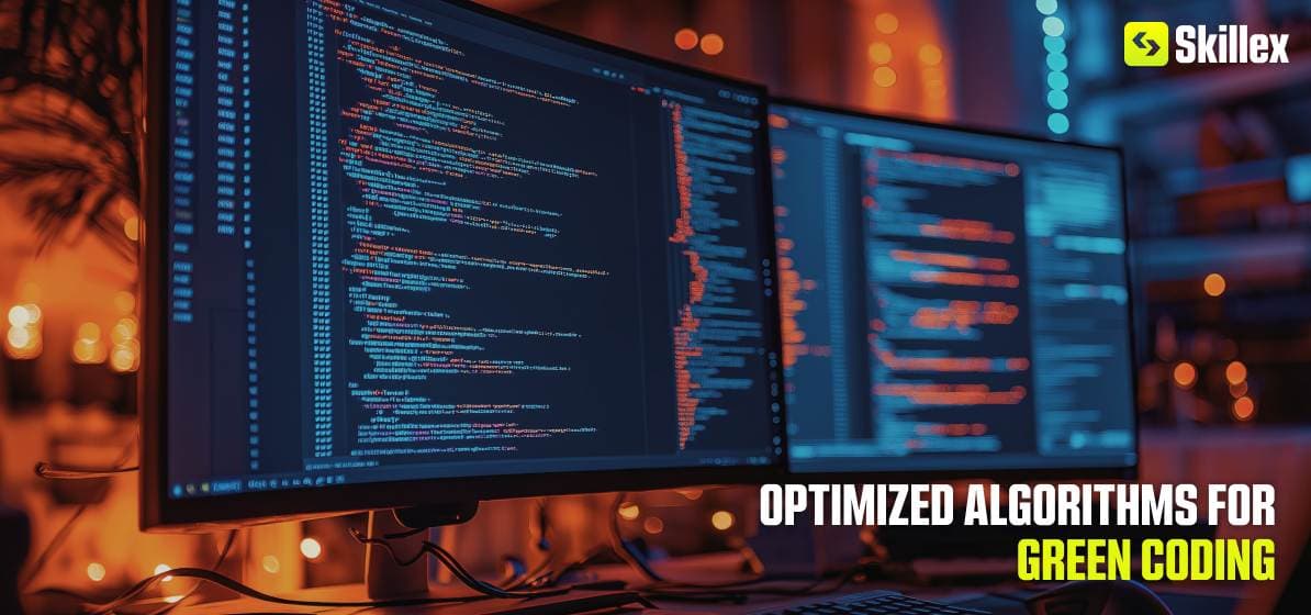 Optimized algorithms and efficient data structures used in green coding to reduce energy consumption.