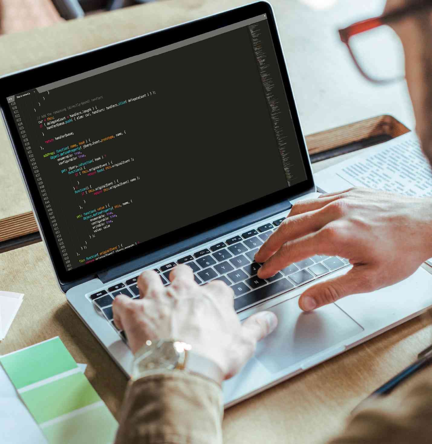 Web development services with front-end and back-end solutions