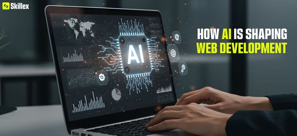 AI transforming web development, featuring advancements and trends shaping future web technologies
