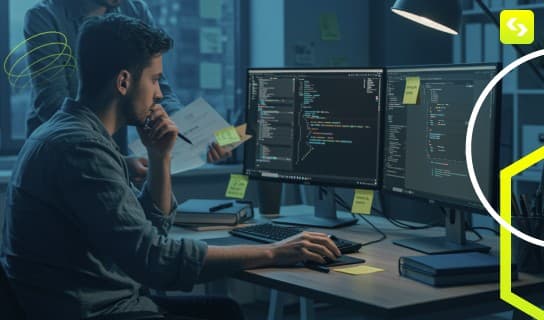 A web developer working on creating a user-friendly website