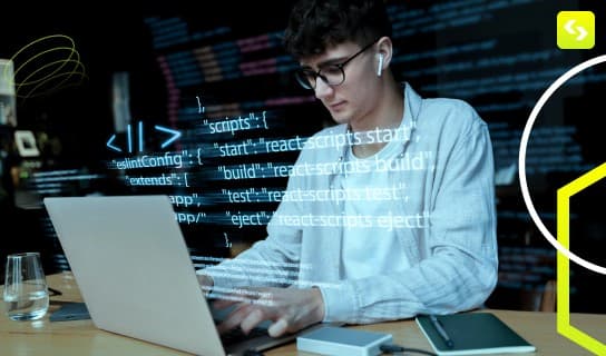 A web developer working on creating a user-friendly website